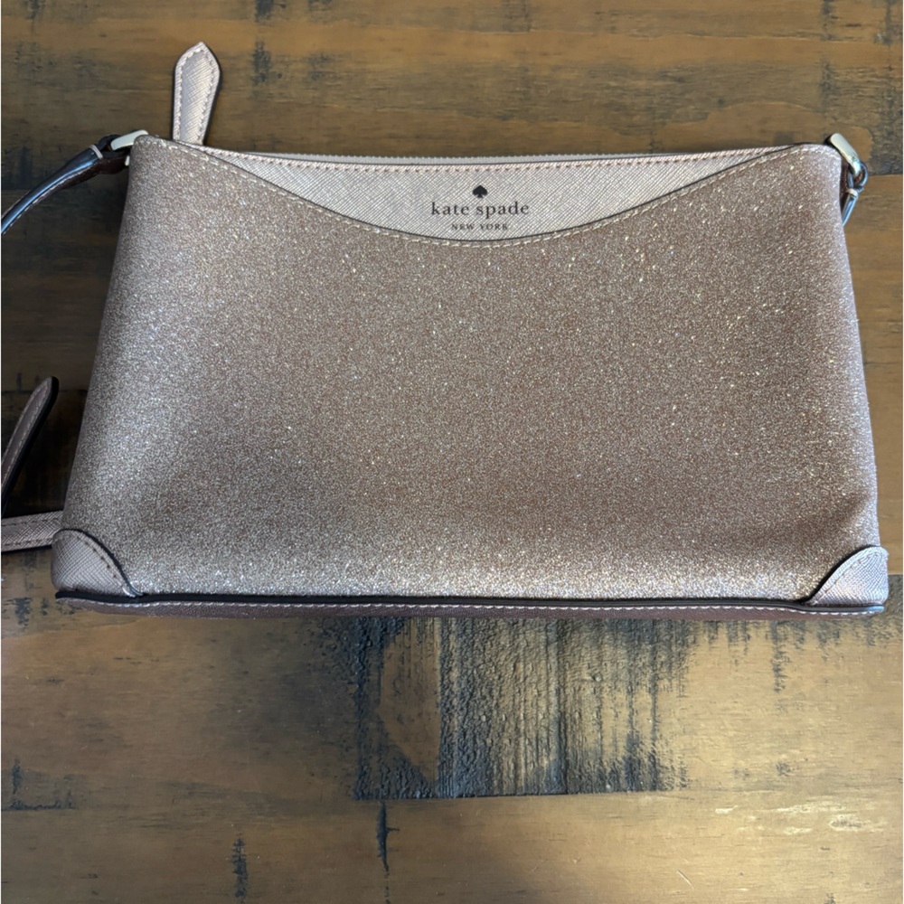 Kate Spade Sparkly Rose Gold Crossbody
